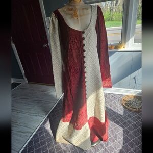 Red and Cream Dress Rennfaire